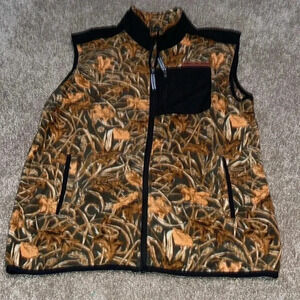 Simply Southern Men’s Camo Print Fleece Vest Medium - F